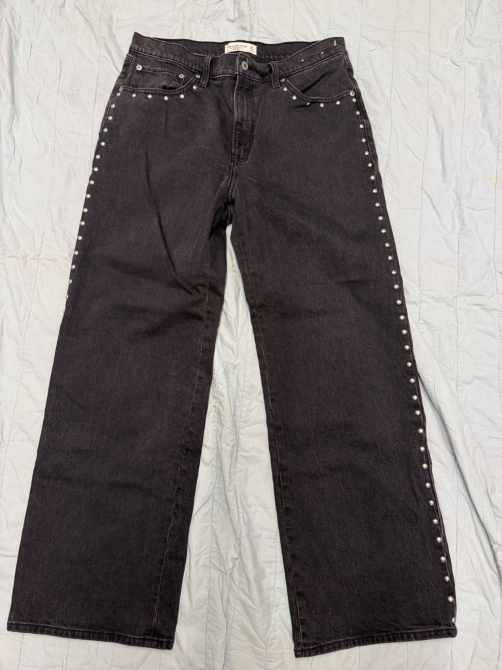 Abercrombie & Fitch Curve Love Curve Love Ultra High Rise 90s Straight Jean